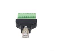 YobiLife Adaptateur de bornier RJ45 mâle vers 8 broches, compatible avec les câbles Cat5/Cat5e/Cat6/Cat7, norme de câblage EIA/TIA 568B, pour transmission de signal réseau et dépannage