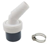 YobiLife Adaptateur de vidange pour machine à laver - Connecteur en Y - Double sortie - Répartiteur de déchets avec 2 colliers de serrage - Résistant aux fuites - Tuyau ABS de 40 mm - Blanc