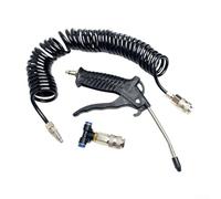 YobiLife Appareil de soufflage d'air avec tuyau en spirale de 5 m et pistolet à air comprimé rétractable compact avec buse étroite, design ergonomique