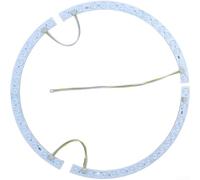 YobiLife Barre lumineuse LED pour ventilateur de plafond à lentille incurvée de 38 cm avec éclairage tricolore réglable, options de montage magnétique et autocollant, 36 W x 2 (bande lumineuse)