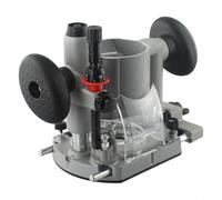 YobiLife Base de défonceuse plongeante de 65 mm en aluminium robuste pour fraisage et coupe pour outils électriques de travail du bois - Noir argenté