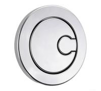 YobiLife Bouton poussoir double chasse d'eau finition chromée pour Roca A822505500 Facile à installer Argenté/noir (chromé)