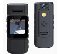 YobiLife Caméra d'action portable, caméra HD 1080p compacte, enregistreur de sport monté sur la poitrine pour cyclisme, course à pied, aventure en plein air