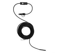 YobiLife Caméra endoscopique étanche IP67 5,5 mm industrielle avec 6 lumières LED réglables, 3 en 1 USB/Micro-USB/Type-C Appareil d'inspection pour smartphones Android et PC (A-10 m)