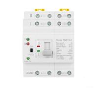YobiLife Commutateur de transfert automatique 4P 63 A pour double alimentation pour systèmes ATS, commutation ininterrompue au niveau PC < 50 ms, boîtier ABS ignifuge, installation sur rail DIN 35 mm