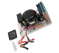 YobiLife Compresseur d'air BD25HC 12-24 V CC pour réfrigération, avec régulateur de température solaire, pour applications de refroidissement automobile et marine refroidi par air