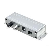 YobiLife Contrôleur de vitesse PWM pour ventilateurs et pompes 12 V CC, bouton manuel réglable, 8 prises 4P, boîtier en métal pour refroidissement d'ordinateur, compatible avec les configurations de