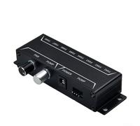 YobiLife Contrôleur de vitesse PWM pour ventilateurs et pompes 12 V DC, bouton manuel réglable, 8 prises 4P, boîtier en métal pour refroidissement d'ordinateur, compatible avec les configurations de