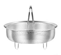 YobiLife Cuiseur à riz en acier inoxydable 304 avec trous denses pour cuisinières électriques - Séparateur de bouillon anti-fuite et grille de drainage facile à nettoyer (taille XL)