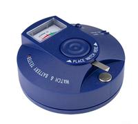 YobiLife Détecteur de montre à quartz avec indicateur lumineux et buzzer pour analyse de batterie et outil compact ABS