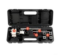 YobiLife Ensemble d'outils d'extension de ligne de frein avec tourelle rotative pour tuyaux de 4,75 mm à 9,52 mm, kit de réparation et d'entretien automobile 8 pièces (boîte noire 8 pièces)