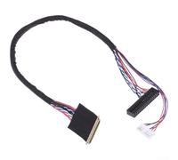 YobiLife I-PEX20453-040T-11 Câble LVDS pour ordinateur portable 40 broches 2 canaux 6 bits Câble fibre optique pas 0,5 mm pour réparation de panneau LCD compatible avec écrans de 15,6" et 17,3" - 25