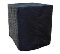 YobiLife IBC Housse de protection anti-gel et thermique résistante aux UV pour réservoir d'eau de pluie de 1000 L 120 x 100 x 116 cm Noir ou argenté