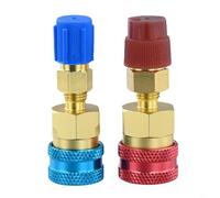 YobiLife Kit de conversion R1234-yf vers R134-a, adaptateur de coupleur rapide avec connecteurs latéraux haut et bas pour chargement de réfrigérant CA et raccords de tuyau