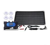 YobiLife Kit de panneau solaire monocristallin 40 W avec dos noir 12 V 18 V pour utilisation en plein air camping et voyage avec contrôleur photovoltaïque (100 A)