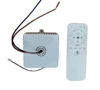 YobiLife Kit de télécommande pour ventilateur de plafond avec récepteur 2,4 G, variateur de fréquence, sortie LED 36-70 W x2, moteur 24 V CC, pour alimentation 220-265 V (A)