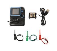 YobiLife LCR-P1 Testeur de transistor multifonction, écran couleur 1,44", design anti-brûlure, carte de test remplaçable, charge USB, résistance, capacité, mesure de l'inductance, diode