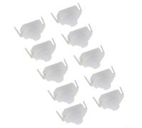 YobiLife Lot de 10 mini interrupteurs à bouton-poussoir à 2 broches, 30 V 1 A, interrupteur marche/arrêt avec bornes en cuivre, blanc, pour lampes de poche de 1200 m et petites lampes de poche