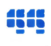 YobiLife Lot de 10 outils de calfeutrage en silicone multi-formes pour lisser et enlever les joints dans la salle de bain, la cuisine et les fenêtres (bleu)