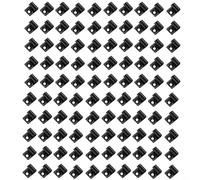 YobiLife Lot de 100 clips de démarrage pour sol composite en acier inoxydable 316 noir compatibles avec kit d'installation de planches de terrasse