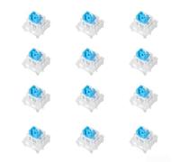 YobiLife Lot de 36 commutateurs tactiles de clavier mécanique à 3 broches pour claviers standard MX, compatibles avec Redragon et E-Yooso (noir)