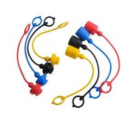 YobiLife Lot de 4 paires de bouchons et bouchons de protection hydrauliques pour coupleur rapide, norme ISO7241-A, pour systèmes PARKER6600, AEROQUIP5600 et HANSEN HA15000