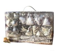 YobiLife Lot de 72 guirlandes de boules décoratives en plastique pour sapin de Noël et événements festifs (C)