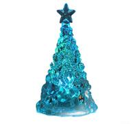 YobiLife Mini lampe de table pour sapin de Noël avec une lueur douce et chaude, fabriquée en acrylique pour une décoration de vacances robuste et durable et un éclairage d'ambiance (D)