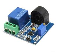 YobiLife Module de commutation de protection contre les surintensités 5 A - Capteur de courant CA 5 V avec seuil réglable, sortie relais NC/NO pour compteurs d'énergie et projets IoT, compact 4,4 x