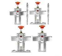 YobiLife Outil d'installation de porte d'armoire en acier inoxydable réglable pour un positionnement et une fixation faciles avec plage de serrage de 1 cm à 4 cm pour armoires murales et au sol (B)