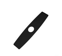 YobiLife Plaque de pont pour robinet de 25,4 cm en acier inoxydable 304 avec trou ovale compatible avec évier de salle de bain et cuisine - Chrome noir - Résistant à la rouille - Installation facile