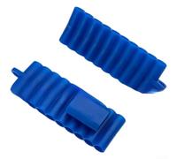 YobiLife Porte-embouts de tournevis en PVC, bande de rangement à 22 trous pour embouts de 6,35 mm, matériau flexible avec mousqueton, organiseur d'outils compact pour atelier et déplacement (bleu)