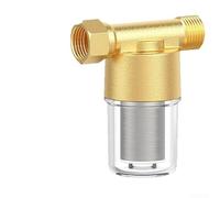 YobiLife Pré-filtre en laiton et cuivre avec agent anti-calcaire intégré et maille 40 pour chauffe-eau, douche, machine à laver et toilettes (A)
