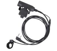 YobiLife Push-to-Talk U94 PTT Kit adaptateur pour radios ICOM IC-V8 V80 V82 avec microphone à doigt et câble PU, compatible avec systèmes d'interphone V8 V80 V82 pour une transmission audio claire