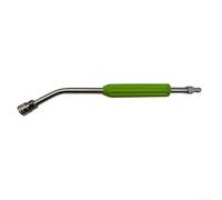 YobiLife Rallonge pour nettoyeur haute pression 38 cm avec raccords rapides de 6,35 mm, tiges incurvées et droites pour nettoyer les gouttières, châssis, toits, terrasses (tige incurvée)