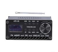 YobiLife Récepteur multibande ATS-20+, Si4732 pour FM AM/MW SW SSB avec écran OLED et batterie rechargeable