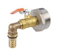 YobiLife Robinet de rechange pour tambour de 200 L | Sortie en acier inoxydable résistant aux acides et aux alcalins | Design anti-fuite de 20 mm/25 mm/32 mm, avec anneaux d'étanchéité et ruban