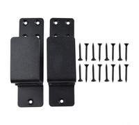 YobiLife Support de porte en acier robuste pour 2 x 4 bois, support de barre de sécurité pour la maison et le garage (noir)