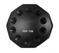 YobiLife Support de rangement rotatif pour tournevis avec base antidérapante - Organiseur compact pour pinces à épiler et petits outils de réparation - Support de rangement de bureau (noir)