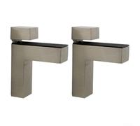 YobiLife Support d'étagère en verre, pince réglable pour panneaux en verre et bois, support de panneau en alliage avec clip de fixation