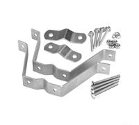 YobiLife Support mural réglable et robuste, pince pour le montage de poteaux d'antenne TV, mâts de drapeau, cheminées et tuyaux, convient pour un diamètre de 3,8 cm, dégagement de 10,2 cm