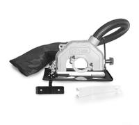 YobiLife Support réglable en alliage d'aluminium pour meuleuse d'angle de 0 à 45 degrés, profondeur de coupe de 40 mm avec extraction de poussière pour outils de meuleuse de 100 à 125 mm