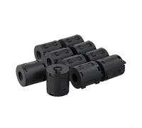 YobiLife Ui1000 Lot de 10 serre-câbles à clipser en ferrite pour USB, clavier, souris, casque Noir 13 mm