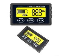 YobiLife Voltmètre à batterie au lithium - Compteur coulomb - 8-120 V - 150 A - Haute précision - Moniteur en temps réel pour véhicule électrique, scooter, chariot de golf