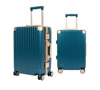 Yobohui Grandes valises à Coque Rigide, Extensibles, légères, durables, Grande capacité, Doubles roulettes pivotantes(Blue,24in)
