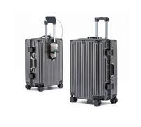 Yobohui Grandes valises à roulettes, Bagages à Main, Coque Rigide avec Chargeur USB, Porte-gobelet, Serrure à Mot de Passe TSA(B,24in)