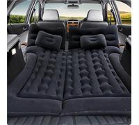 Yobohui Matelas pneumatique de voiture pour Volkswagen VW Jetta A7 2019 2020 2021 2022 2023 2024, coffre arrière gonflable, flocage épais, lit de camping, pompe à air et 2 oreillers (noir)