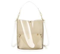 Yobohui Sac fourre-tout en PVC transparent pour femme 2 en 1 Sac de plage Grand sac à bandoulière Sac à bandoulière Sac seau transparent, blanc, Taille unique