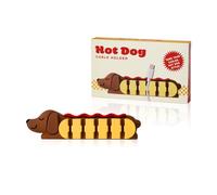 YOBRO Hot Dog Support de câble en forme de teckel, clips de câble autocollants 5 compartiments pour bureau, gestion des câbles pour câble de charge de type C, joli cadeau