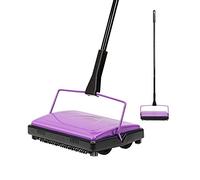 Yocada Nettoyeur de tapis pour la maison, le bureau, les tapis bas, les sous-poils, les poils d'animaux, la poussière, les restes de papier, les petits déchets avec une brosse - Violet